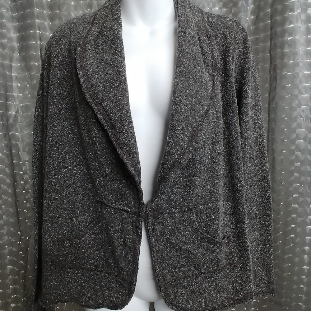 Grey Cabi Blazer 1-Hook Closure & Lapels Large